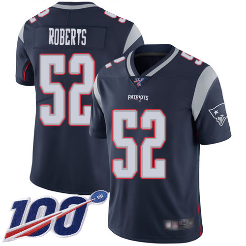 New England Patriots Football #52 100th Limited Navy Blue Men Elandon Roberts Home NFL Jersey->women nfl jersey->Women Jersey